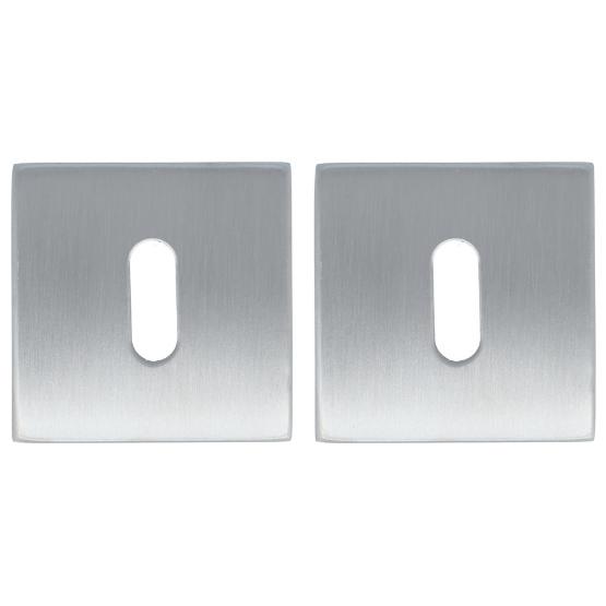 2 Sleutelplaatjes Vierkant rvs