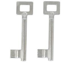 2 Sleutels Nr. 1 voor Binnendeursloten BB Van Dulimex