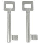 2 Sleutels Nr. 2 voor Binnendeursloten BB Van Dulimex