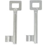 2 Sleutels Nr. 3 voor Binnendeursloten BB Van Dulimex