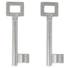 2 Sleutels Nr. 4 voor Binnendeursloten BB Van Dulimex