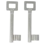 2 Sleutels Nr. 5 voor Binnendeursloten BB Van Dulimex