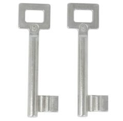 2 Sleutels Nr. 5 voor Binnendeursloten BB Van Dulimex