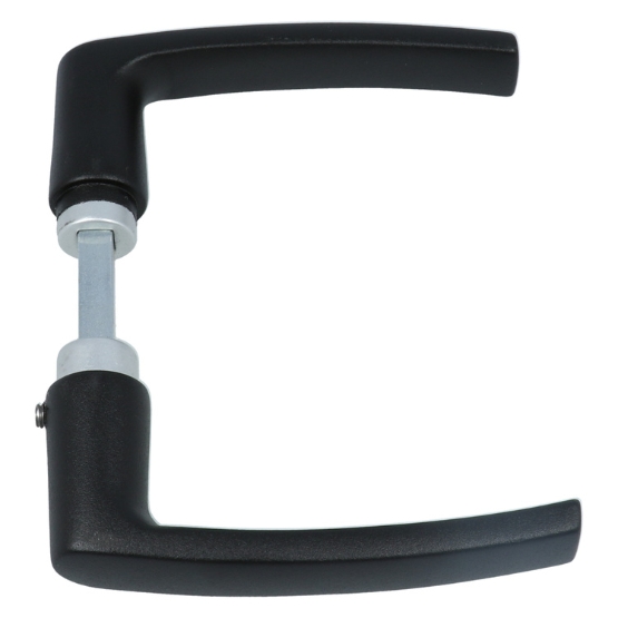 Ami Kortschild PC55 Met Deurklink Blok Aluminium zwart - Afbeelding 2