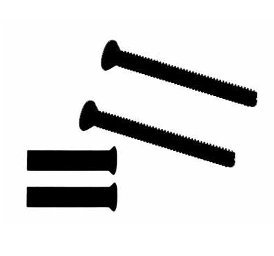 Ami Kortschild PC55 Met Deurklink Blok Aluminium zwart - Afbeelding 3