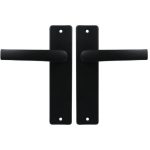 Ami Kortschild Blind Met Deurklink Blok Aluminium zwart