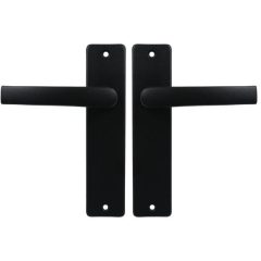 Ami Kortschild Blind Met Deurklink Blok Aluminium zwart