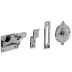 Intersteel wc-overslag vlak en tekst “VRIJ / BEZET” nikkel