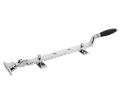 Intersteel Raamuitzetter Ton met stelpen nikkel/Ebbenhout