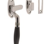 Intersteel Raamsluiting Ton Model Links nikkel/Ebbenhout