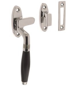 Intersteel Raamsluiting Ton Model Links nikkel/Ebbenhout