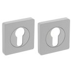 Intersteel cilinderrozetten verdekt 55x55x10mm met nokken wit