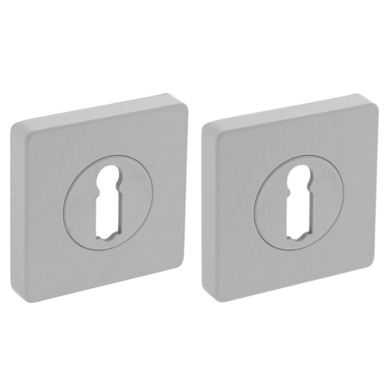 Intersteel sleutelrozetten verdekt 55x55x10mm met nokken wit