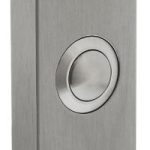 Intersteel Beldrukker rechthoekig verdekt 65x30x10mm rvs