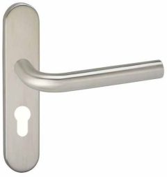 Deurklink Dursley op schild Ovaal PC55 Verdekt rvs