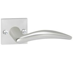 Deurklink Windsor op Vierkant Rozet Aluminium F1