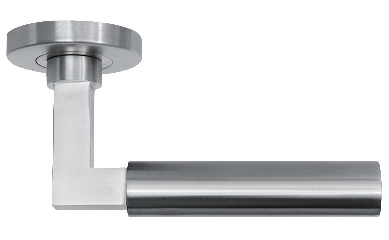 Deurklink Bauhaus massief rvs - Afbeelding 3