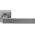 Deurklink Basis Vierkant op rozet rvs