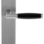 Deurklink Ton Model Massief rvs/Kunststof Op langschild Blind