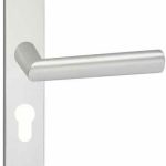 Deurklink London op schild Ovaal PC55 Aluminium