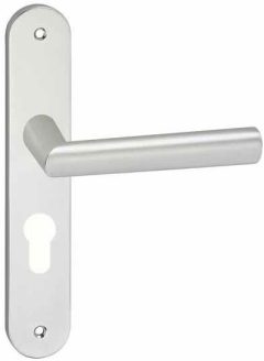 Deurklink London op schild Ovaal PC55 Aluminium