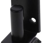 Plaatduim Recht 16 mm zwart