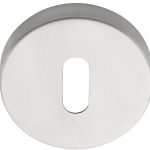 Sleutelplaatje Rond mat rvs