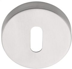 Sleutelplaatje Rond mat rvs