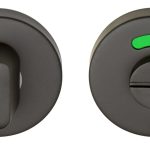 WC-Sluiting Rond 52 mm rvs/mat zwart