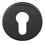 PC-Plaatje Rond mat rvs/zwart