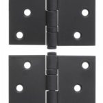 Kogellagerscharnier 89x89 mm rechte hoek zwart