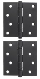 Kogellagerscharnier 89x89 mm rechte hoek zwart