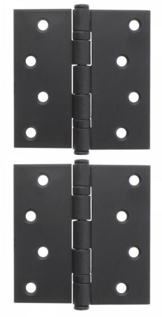 Kogellagerscharnier 89x89 mm rechte hoek zwart