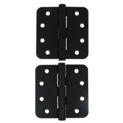 Kogellagerscharnier 89x89 mm ronde hoek zwart