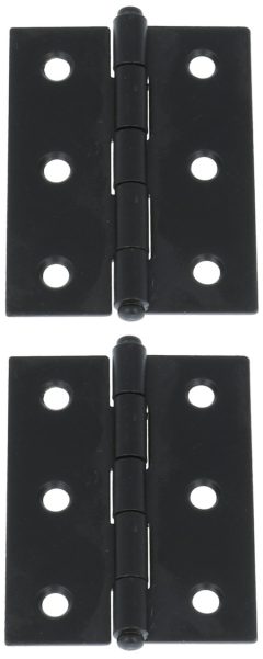 Starx scharnier smal model vaste pen 60 x 46 mm zwart