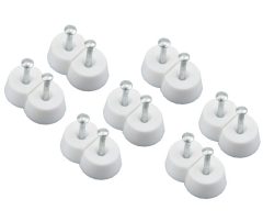 24 Starx kastplankdragers met afgeplat steunvlak, nagel Ø15 mm-dik 7 mm wit