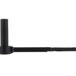 Schroefduim 17 cm zwart met draaipen 16 mm