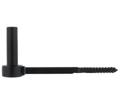 Schroefduim 17 cm zwart met draaipen 16 mm