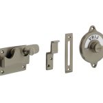 Intersteel wc-overslag vlak en tekst “VRIJ / BEZET” nikkel mat