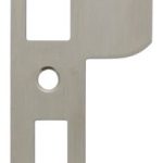 Intersteel Sluitplaat 127x23x1,5mm afgerond met korte lip DIN links rvs