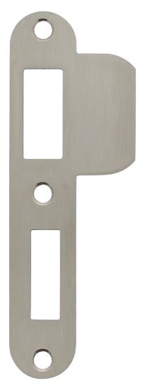 Intersteel Sluitplaat 127x23x1,5mm afgerond met korte lip DIN links rvs