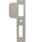 Intersteel Sluitplaat 127x23x1,5mm afgerond met korte lip DIN rechts rvs