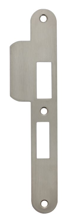 Intersteel Sluitplaat 192x25x1,5mm afgerond met korte lip, DIN rechts rvs