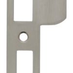 Intersteel Sluitplaat 192x25x1,5mm afgerond met korte lip, DIN links rvs