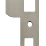 Intersteel Sluitplaat 192x25x1,5mm afgerond met korte lip DIN rechts rvs