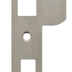 Intersteel Sluitplaat 192x25x1,5mm afgerond met korte lip DIN links rvs