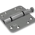 Nylon glijlagerscharnier Doorgezette knoop ronde hoeken 89x89 mm staal verzinkt