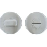 WC-Sluiting 8 mm Rond verdekt Blind mat rvs