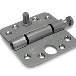 Nylon glijlagerscharnier Doorgezette knoop ronde hoeken 89x89 mm staal verzinkt SKG3