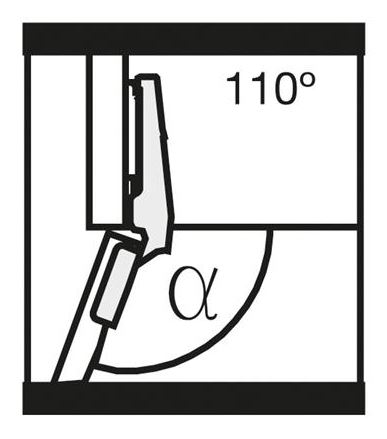Potscharnier push-to-open Mesuco 143 inliggend opschroefbaar 48 mm - Afbeelding 4